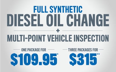 Full Synthetic Diesel Oil Change