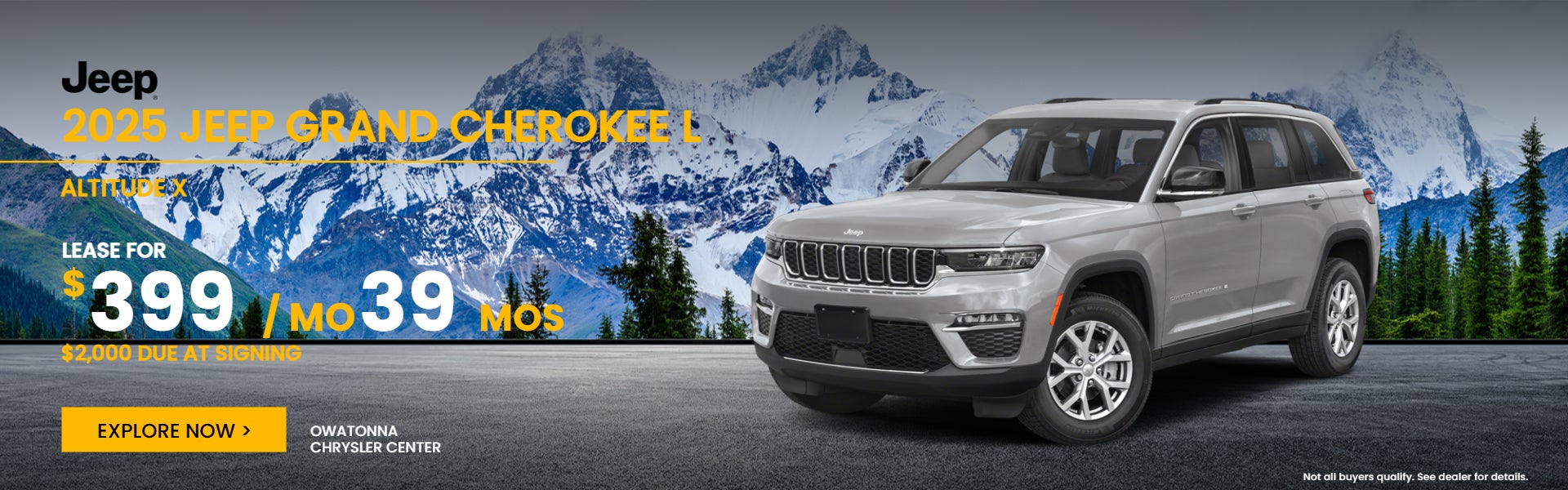 2025 Jeep Grand Cherokee Lease $399/mo